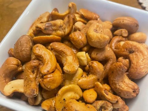 Air Fryer Lemon Pepper Roasted Cashews