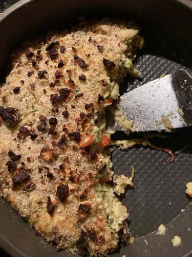 Crustless Zucchini and Feta Pie