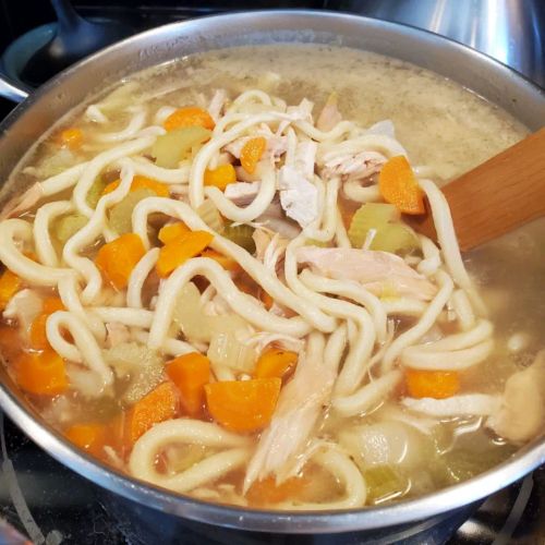 Grandma's Chicken Soup with Homemade Noodles