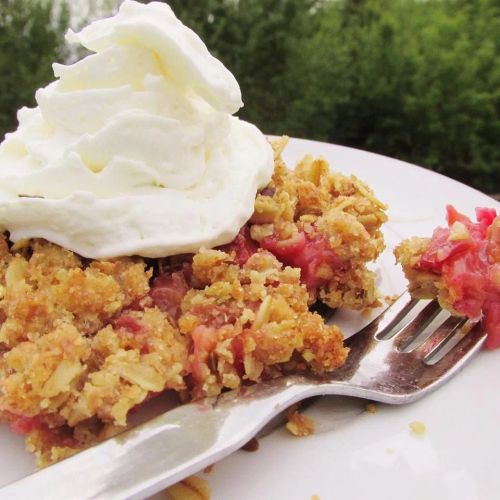 Royal Rhubarb Crisp