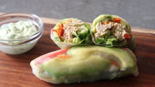 Chicken Salad Summer Rolls