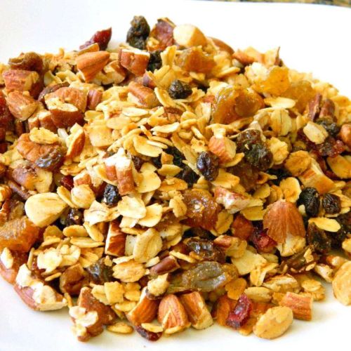 Maple Pecan Granola with Dried Fruit