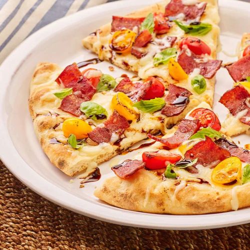 Turkey Bacon Flatbread Pizza