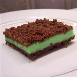 Grasshopper Cheesecake Bars