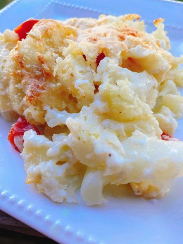 Cauliflower Parmigiana with Gruyere Sauce