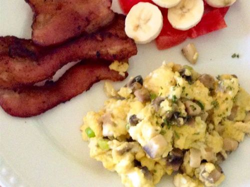 Sauteed Mushroom Scrambled Eggs