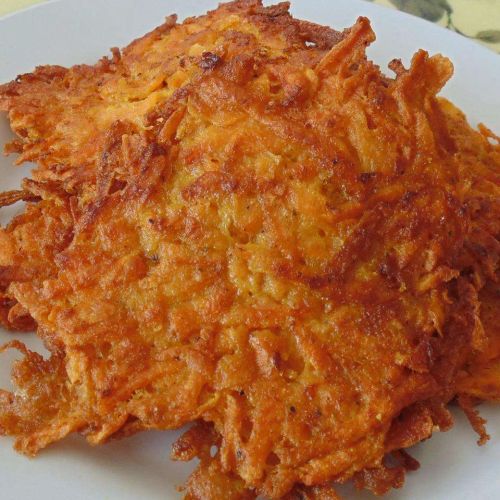 Curried Sweet Potato Latkes