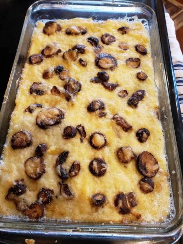 Baked Mushrooms and Polenta Gratin