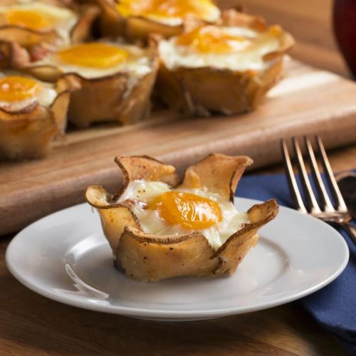 Potato Flower Breakfast Cups