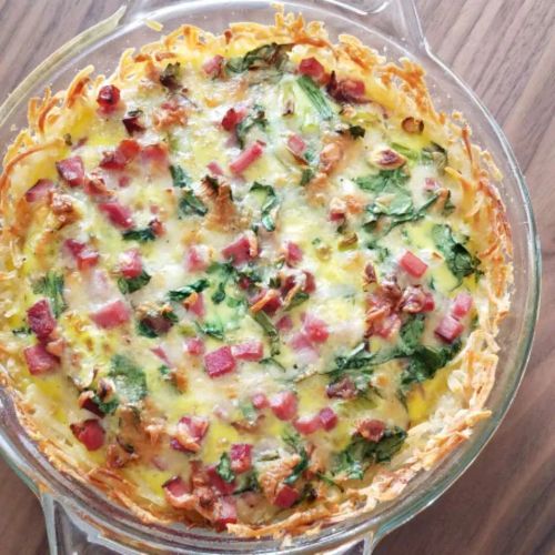 Shredded Potato Quiche