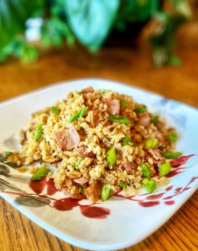 Air Fryer Cauliflower Fried Rice