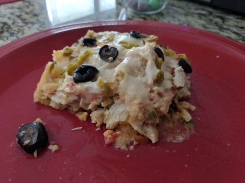 Creamy Chicken Enchilada Casserole