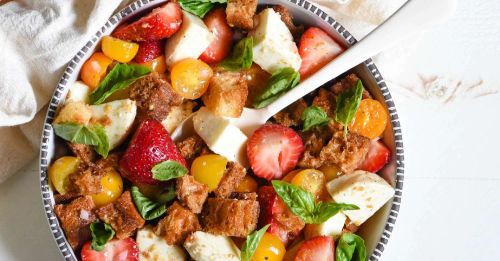 Strawberry Caprese Panzanella