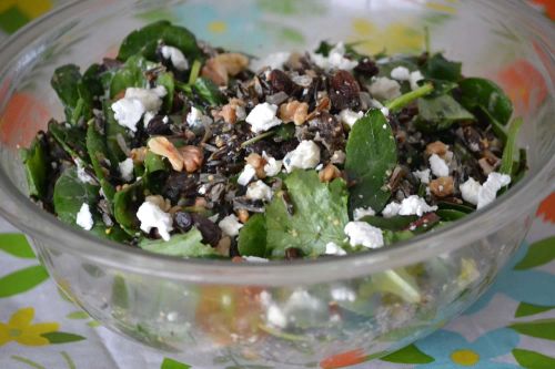 Ekaterina's Wild Rice and Kale Salad