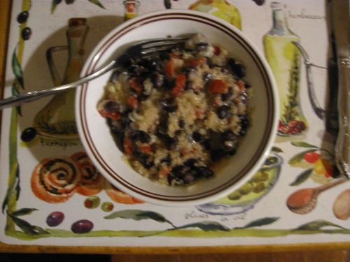 Speedy Mexican Black Beans and Quinoa