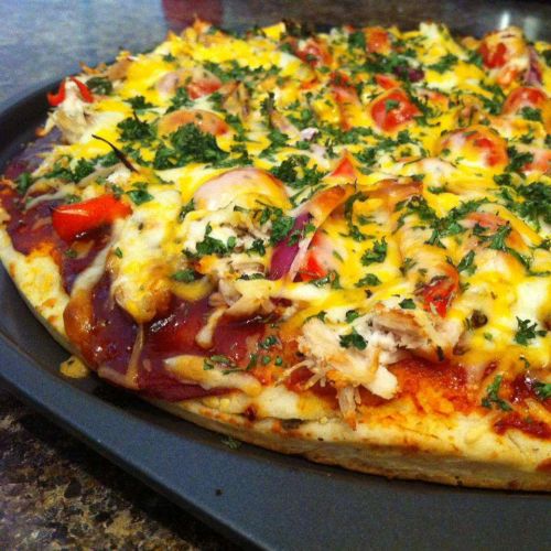 Barbeque Chicken Grilled Pizza