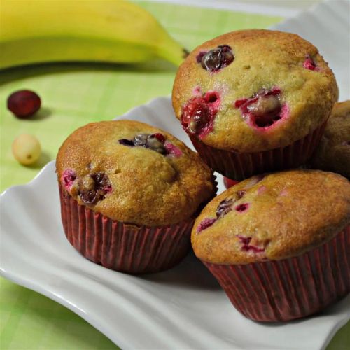 Edna's Banana Cranberry Muffins