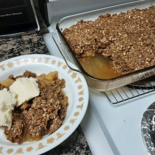 Simple Flourless Apple Crisp