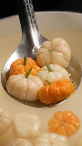 Pumpkin-Shaped Potato Gnocchi For Fall