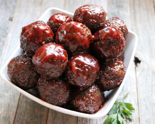 Sweet and Sour Vegetarian Meatballs