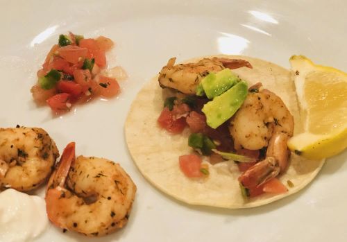 Spicy Shrimp Tacos with Avocado