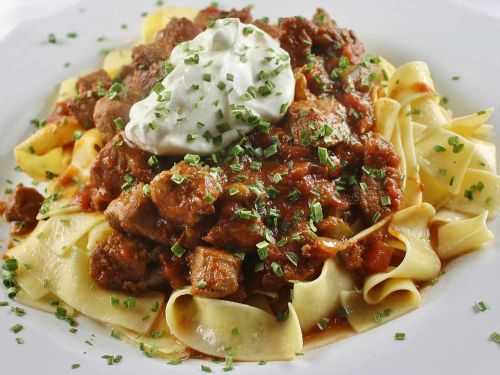 Porkolt (Hungarian Stew) Made With Pork