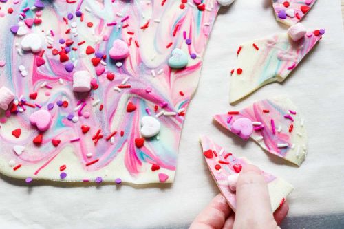 Valentine's Day Unicorn Bark