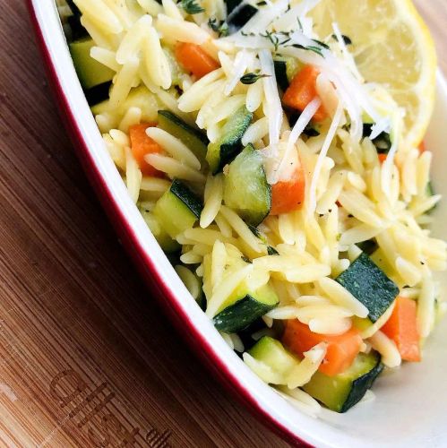 Lemon Orzo Primavera