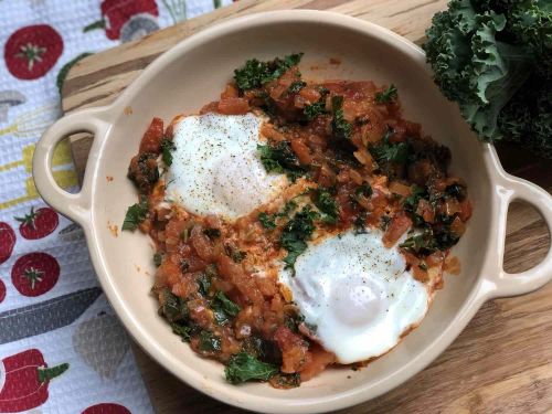 Instant Pot Paleo and Keto Egg Shakshuka with Kale