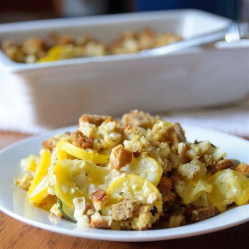 Squash Casserole with Cream of Chicken Soup