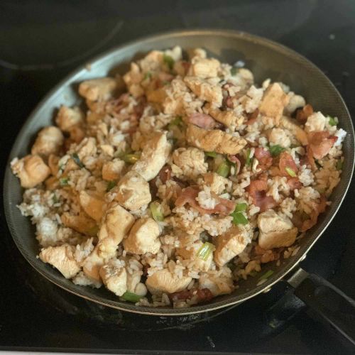 Bacon and Chicken Fried Rice