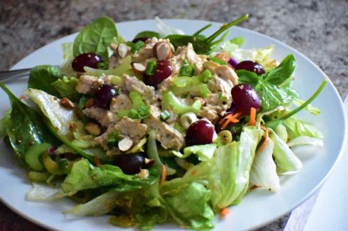 Chopped Turkey Salad with Grapes