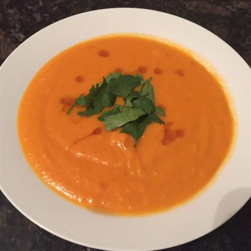 Spicy Sweet Potato and Coconut Soup