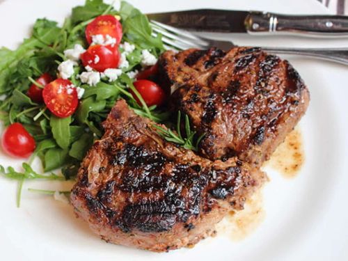 Grilled Lemon and Rosemary Lamb Chops