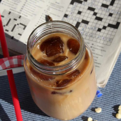 Skinny White Chocolate Caramel Iced Coffee