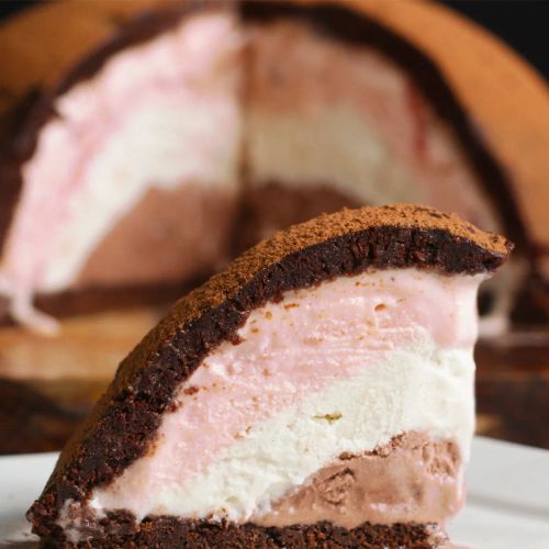 Neapolitan Brownie Bomb