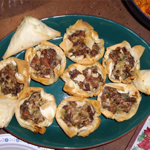 Chanterelle Mushroom and Bacon Tartlets