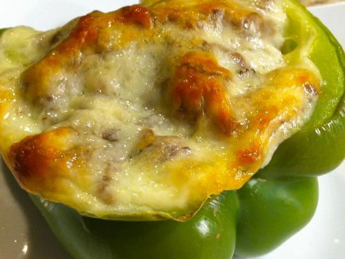 Philly Cheese Steak-Stuffed Bell Peppers