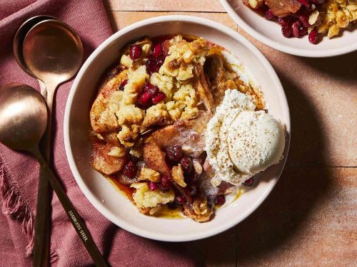 Brenda's Apple and Pomegranate Crisp