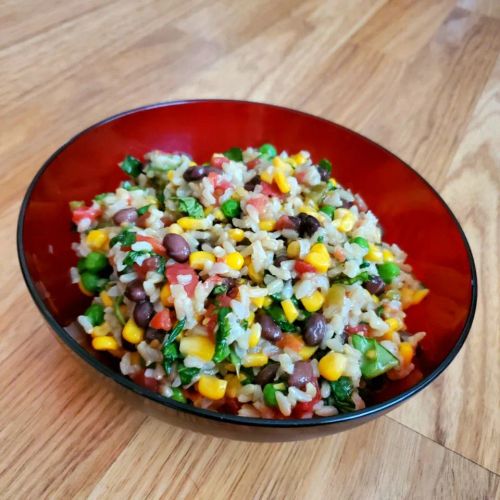 Brown Rice and Black Bean Salad