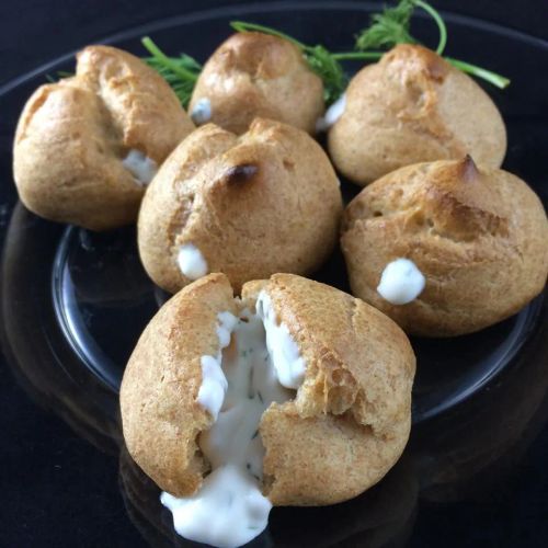 Savory Vegetarian Cream Puffs