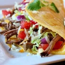 Green Chile Beef Tacos