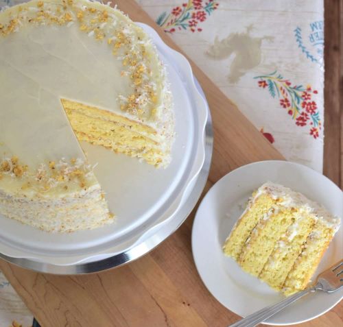 Italian Four-Layer Coconut Cream Cake