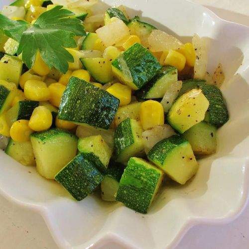 Fresh Corn and Zucchini Sauté