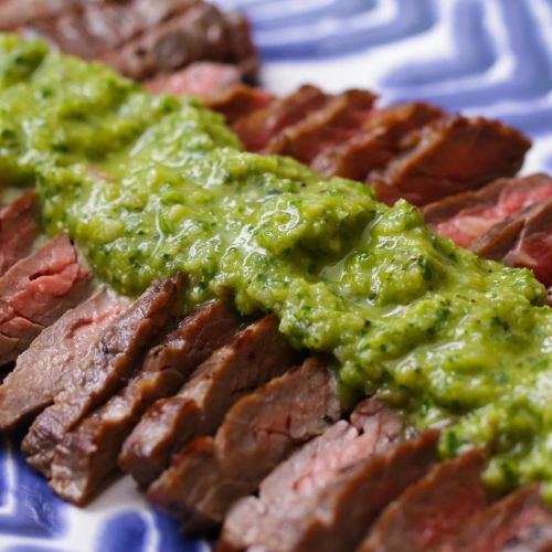 Skirt Steak With Charred Chimichurri