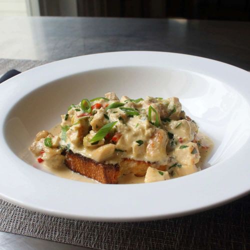 Creamy Chicken Toast