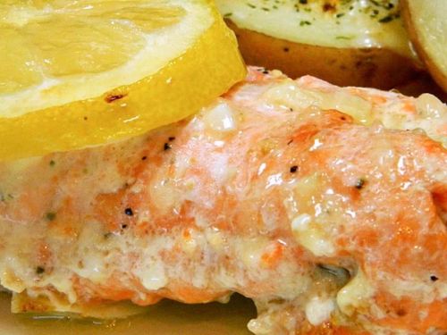 Garlic Lemon Butter Salmon