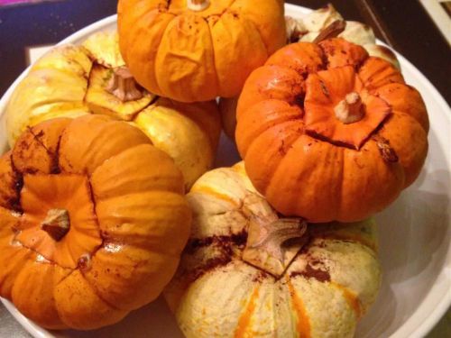 Baked Mini Pumpkins