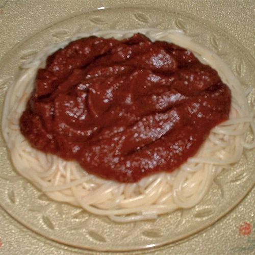 Tomato Juice Spaghetti Sauce