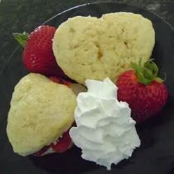 Heart-Shaped Strawberry Shortcakes